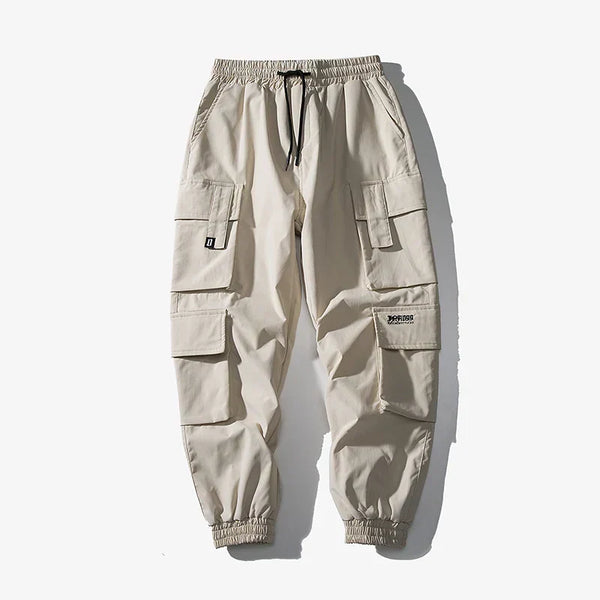 WichNova Oversized Black Cargo Joggers