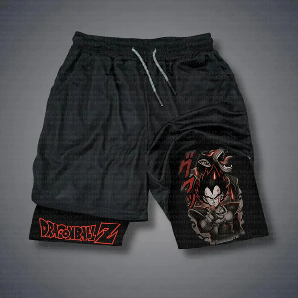 WichNova® Dragon Ball Double-Layer Summer Shorts