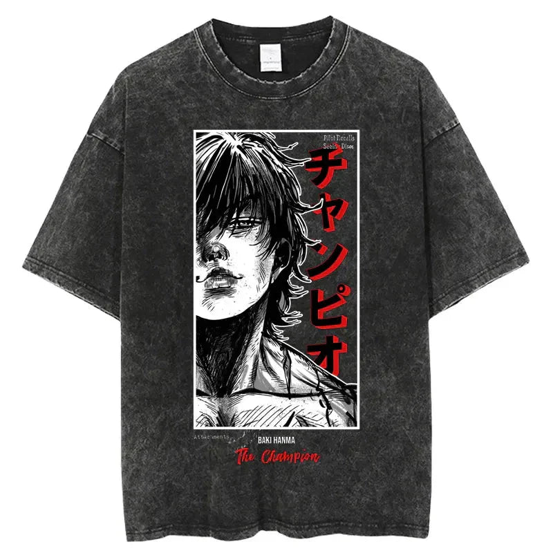 Vintage Anime Print T-Shirt - Wichuw