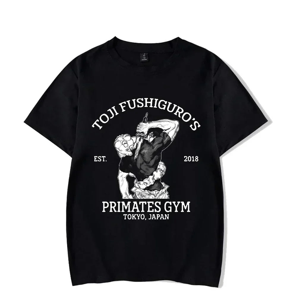 Vintage Washed Anime Print T-shirt - Wichuw