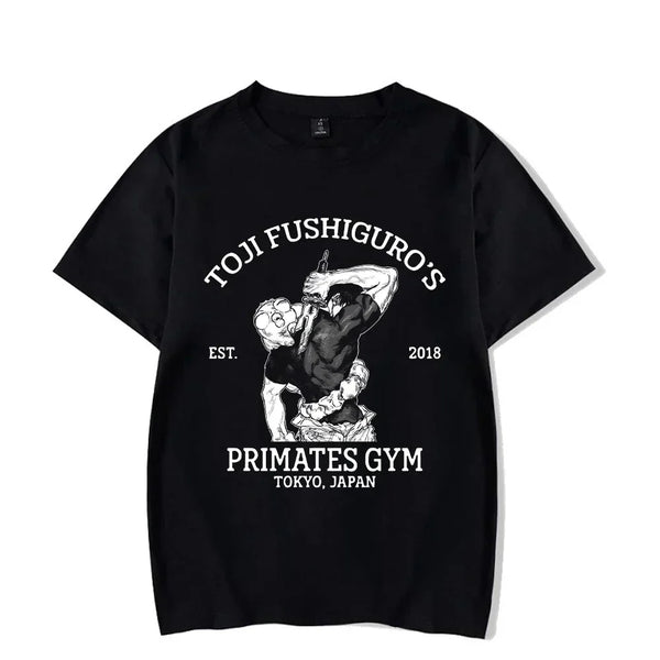 Vintage Washed Anime Print T-shirt - Wichuw