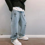 Wichuw Men's Printed Baggy Jeans - Wichuw